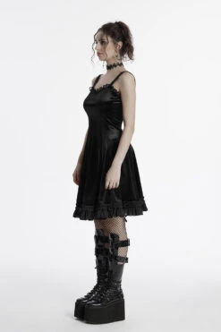 Midnight Spell Velvet Slip Dress [Black] -Vampirefreaks Sale Store velvet dress 8a9155ae cdbf 482b 85d7 212d7c68516c