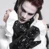 Crucible Studded Lace-Up Gloves -Vampirefreaks Sale Store velvet gloves