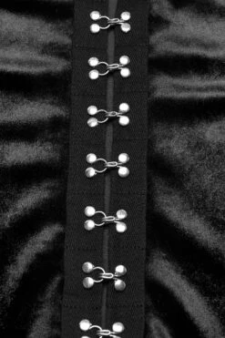 Dark Siren Velvet Long Sleeve Top [Black] -Vampirefreaks Sale Store velvet top