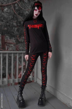 Vampire Bat Leggings [Red Bats] -Vampirefreaks Sale Store victoria lovelace vampire d41f9f4d 848e 462d bac2 f80ab29b9858