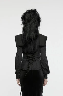 Withering Heights Button Up Shirt [Black] -Vampirefreaks Sale Store victorian blouse 7bb35387 f8a8 4348 801b 736186daa7bd