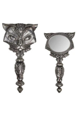 Alchemy Sacred Cat Hand Mirror [Silver]