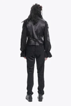 Black Butcher Damask Vest -Vampirefreaks Sale Store victorian goth vest