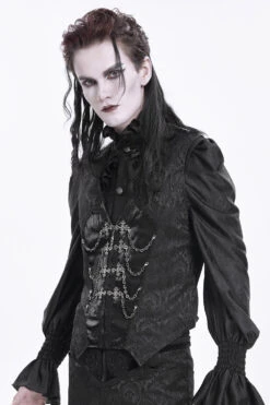 Black Bishop Vampire Goth Vest -Vampirefreaks Sale Store victorian gothic clothes