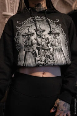 Black Cat Coven Hoodie 15 Black Cat Coven Hoodie -Vampirefreaks Sale Store victorian gothic hoodie