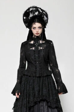 Hallowed Be Lace Peplum Top -Vampirefreaks Sale Store victorian top 903148e3 2cda 4fbf a480 766106dab1bc