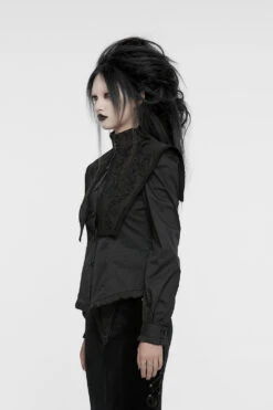 Withering Heights Button Up Shirt [Black] -Vampirefreaks Sale Store victorian top ce776e96 4b44 4c2c 90f5 fd847421a2ff