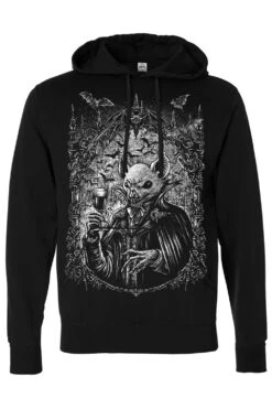 Victorian Vampire Bat Hoodie -Vampirefreaks Sale Store victorian vampire bat pullover hoodie blank sleeves