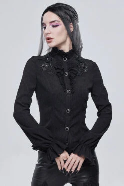 Báthory Blooms Ruffled Victorian Top -Vampirefreaks Sale Store vintage goth shirt 31c1684c 36e1 46e7 993a 3838e5f4f7a2