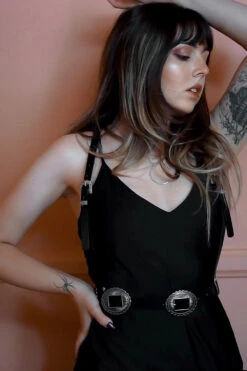 Mojave Poison Western Goth Conch Harness -Vampirefreaks Sale Store vintage gothic highwaisted harness