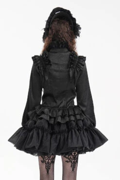 Haunted Manor Ruffled Long Sleeve Blouse -Vampirefreaks Sale Store vintage ruffled blouses
