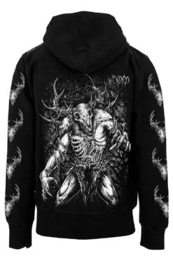 Wendigo Hoodie -Vampirefreaks Sale Store wendigo zipper hoodie with sleeves