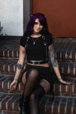 The Sharpshooter Western Goth Chain Harness -Vampirefreaks Sale Store western goth style