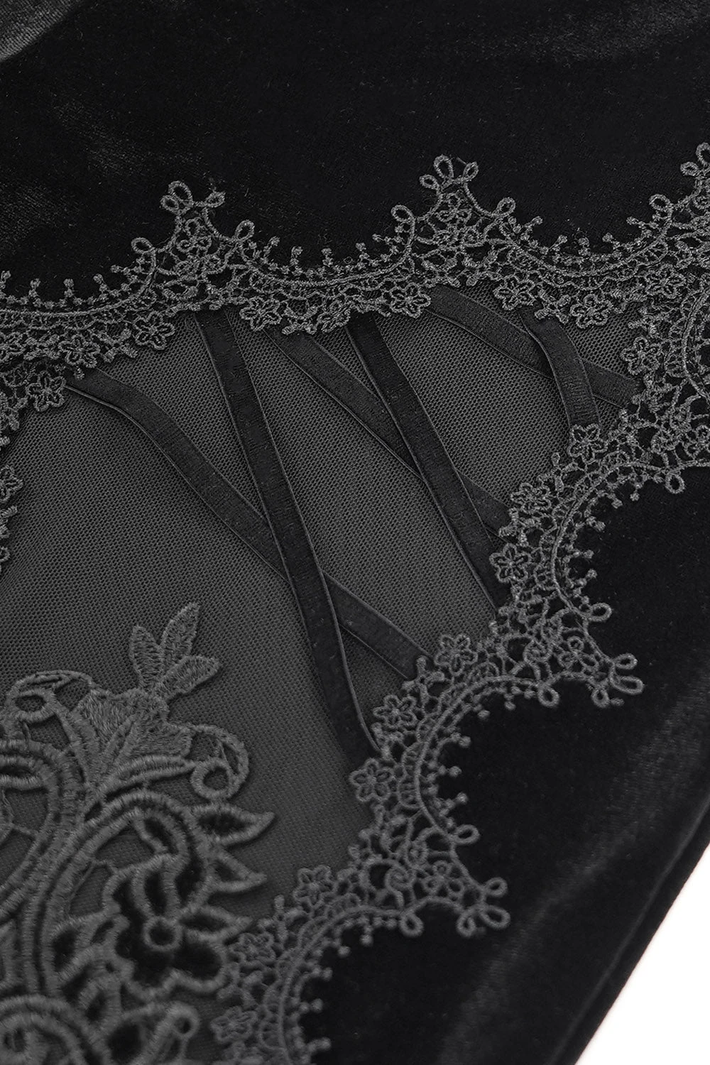 Dark Countess Embroidered Velvet Flares 8 Dark Countess Embroidered Velvet Flares - Image 8