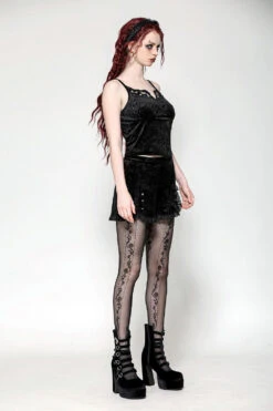 Dark Monarch Velvet Tank Top -Vampirefreaks Sale Store whimsigoth clothes for women