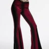 Bloodletting Velvet Flared Pants [Red]