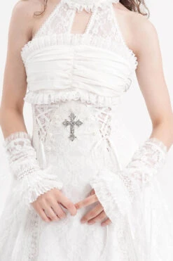 Ghost Lace Gloves -Vampirefreaks Sale Store white gothic gloves