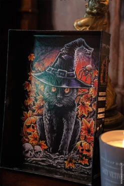 Witch's Familiar Jigsaw Puzzle -Vampirefreaks Sale Store witch cat puzzle box