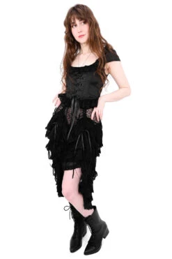 Lottie Mesh Ruffle Skirt -Vampirefreaks Sale Store witch skirts