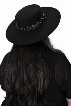 Cheyenne Hard Brim Hat -Vampirefreaks Sale Store witchy brimmed hat