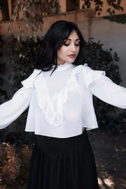 Phantasm Blouse -Vampirefreaks Sale Store womens ghost clothing