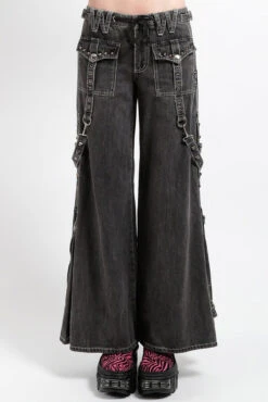 Tripp NYC Studded Power Pants [Black Denim]