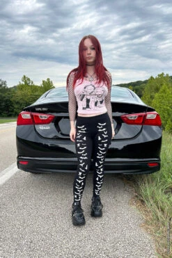 Vampire Bat Leggings [White Bats] -Vampirefreaks Sale Store womens punk clothing 9ec2b2ea c380 436d bb18 3a147be2fa53