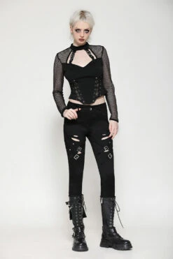 Mob Scene Skinny Jeans -Vampirefreaks Sale Store womens scene jeans