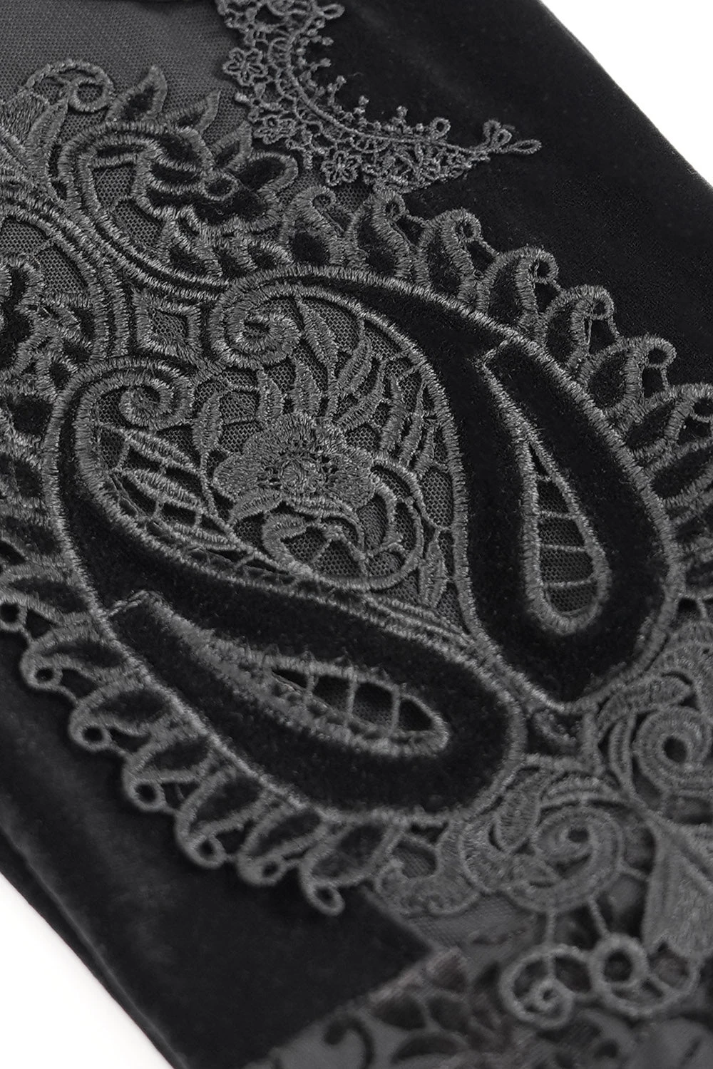 Dark Countess Embroidered Velvet Flares 9 Dark Countess Embroidered Velvet Flares - Image 9