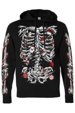Xmas Skeleton Hoodie -Vampirefreaks Sale Store xmas skeleton pullover hoodie resize