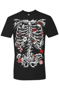 Xmas Skeleton T-shirt -Vampirefreaks Sale Store xmas skeleton tshirt nextlevel black front resize