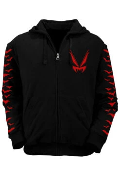 Nosferatu Hoodie W/ Red Bat Sleeves 20 Nosferatu Hoodie W/ Red Bat Sleeves -Vampirefreaks Sale Store zip hoodie front 62d5c158 837a 41d6 b758 f01899b32862