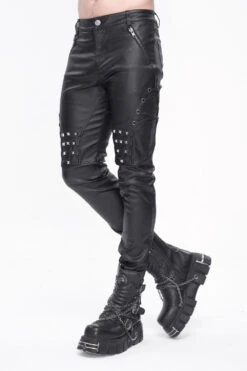 Studded Vegan Leather Pants