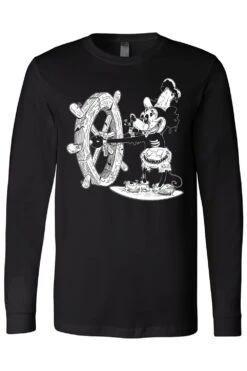 Steamboat Willie Mickey Zombie T-shirt -Vampirefreaks Sale Store zombie mickey mouse longsleeve tshirt