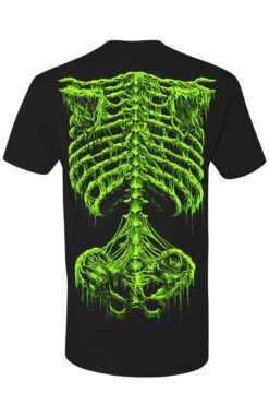 Zombie Rot Skeleton T-shirt [Monster Green] -Vampirefreaks Sale Store zombie skeleton tshirt back